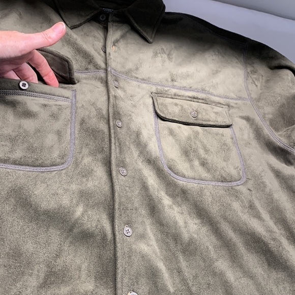 Point Zero Shacket Jacket Army Green Size Large - Picture 4 of 13